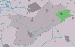 Location in Opsterland municipality