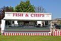 A mobile fish and chips wagon. May 2012.