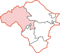 Rhayader Rural District within Radnorshire