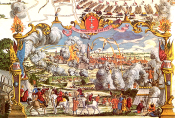 Belogarung vo Danzig im Poinischn Thronfoigekriag 1734