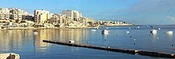 View of Qawra from Salina Bay