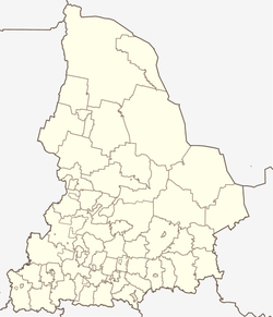 Tavda is located in Sverdlovsk Oblast