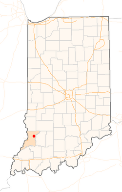 Location in the state of Indiana