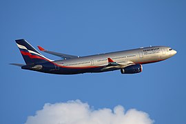 Vzlétající Airbus A330-200 Aeroflot