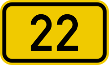 Bundesstraße 22 number.svg