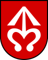 Pfeil und Bogen als Herb (Bílovec)