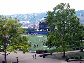 Beard Press Box and new Stands and Turf, 2008.