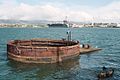 Battleship Arizona's gun turret