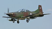 Pilatus PC-9M Hudournik landing.jpg