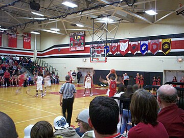 Interior view of gym in 2008.