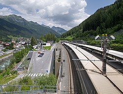 Az új St. Anton am Arlberg vasútállomás