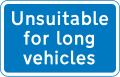 Unsuitable for long vehicles