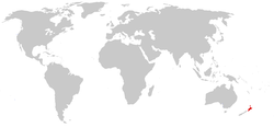 Distribución nativa (Nueva Zelanda)