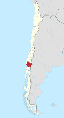 Map of Araucanía Region