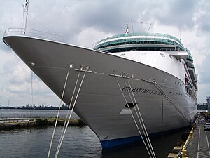 Enchantment of the Seas off docked in Philadelphia, PA.