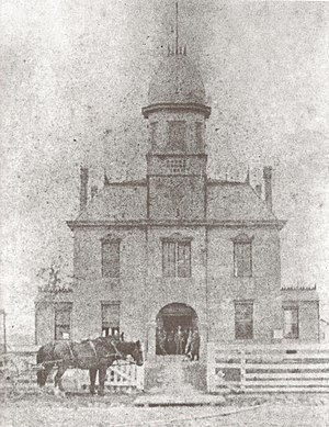 The first courthouse of Acadia Parish, completed June 30, 1888