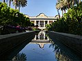 Image 56Reflection of the Bagh-e Narenjestan (orange garden) and the Khaneh Ghavam (Ghavam house) at Shiraz, Iran (Persian garden) (from List of garden types)