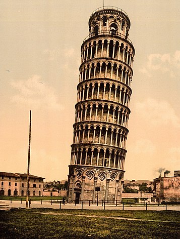 Leaning Tower of Pisa in the 1890s[37]