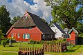 Maisons en frêne à Prerow ayant été la deumeure du peintre et photographe Theodor Schultze-Jasmer. Photo août 2017.