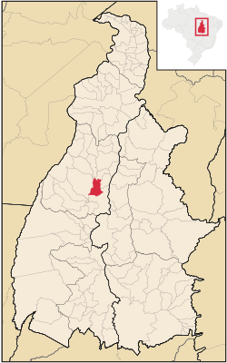 Localização de Miranorte no Tocantins