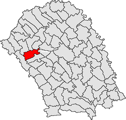 Location of Văculeşti, Botoşani