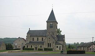 L'église actuelle reconstruite dans les années 1920.