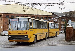 A 7-es számú Ikarus 280T trolibusz, 1990