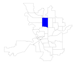 Location within the city of Spokane