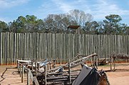 Andersonville wall reconstruction