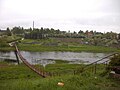 Suspension bridge over Mūsa