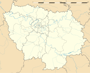 Localisation des équipes franciliennes 2021-2022 de la ligue