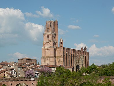 Catedral de Albi, no sudoeste da França (1282-1480), construída com tijolos