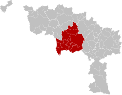 Location of Arrondissement i Mons