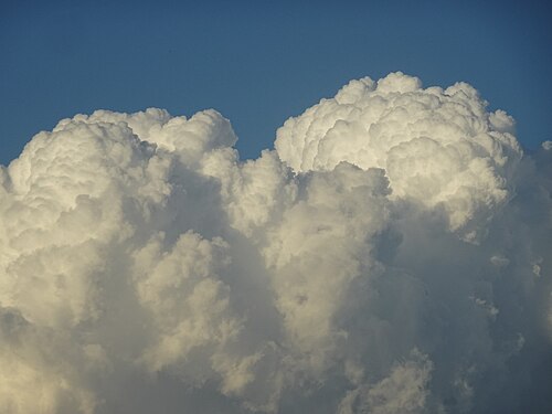 Detail of a cumulonimbus. Taken in Padua, Italy.