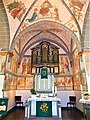 Kanzel-Orgel-Altar in der Evangelischen Kirche in Gummersbach-Lieberhausen