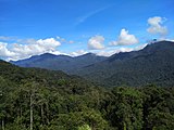 Pemandangan Banjaran Titiwangsa dari Gunung Suku, Perak.