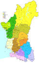 Mukims of Perak labelled zh 霹雳州巫金地图（中文版）