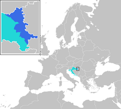 Location of Eastern Slavonia Baranja and Western Sirmium