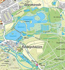 Riddagshausen (Stadtplan 1:20.000 Stadt Braunschweig 2016)