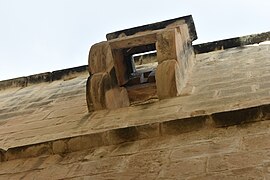 Una caja-matacán de la torre Tal-Wejter, en Birkirkara, Malta.