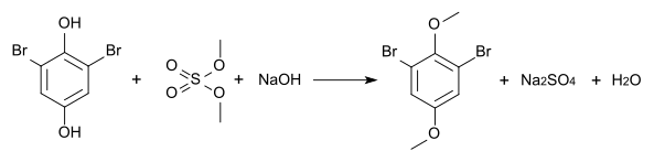 Methylierung von 2,6-Dibromhydrochinon