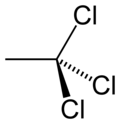 Skeletal formula of 1,1,1-Tricloroetan