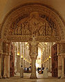 Tympan central du narthex, Basilique Sainte-Marie-Madeleine de Vézelay, milieu du XIIe siècle