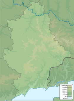 Sloviansk (Слов'янськ) trên bản đồ tỉnh Donetsk