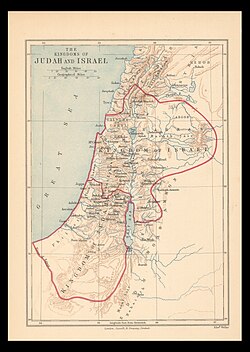 The Kingdoms of Judah and Israel, produced by Edward Weller c. 1890