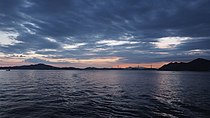 来島海峡夕暮(南東から)