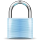 Blue padlock