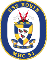 Crest of USS Robin (MHC-54)