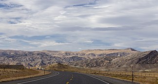 U.S. Highway 20/ Wyoming Highway 789 in den Owl Creek Mountains