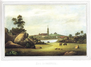 Kirkko vuonna 1845.